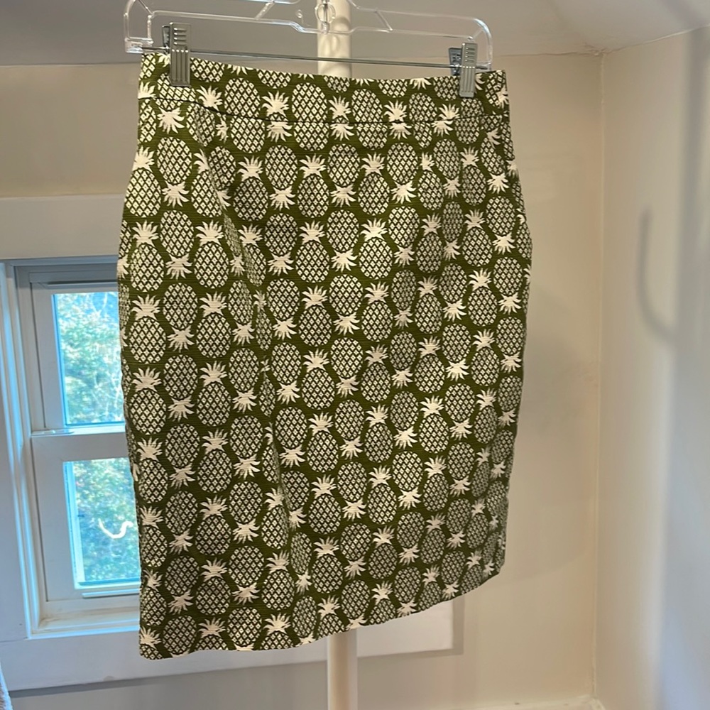 Boden Gabriella Pineapple Pencil Skirt, Size 6P